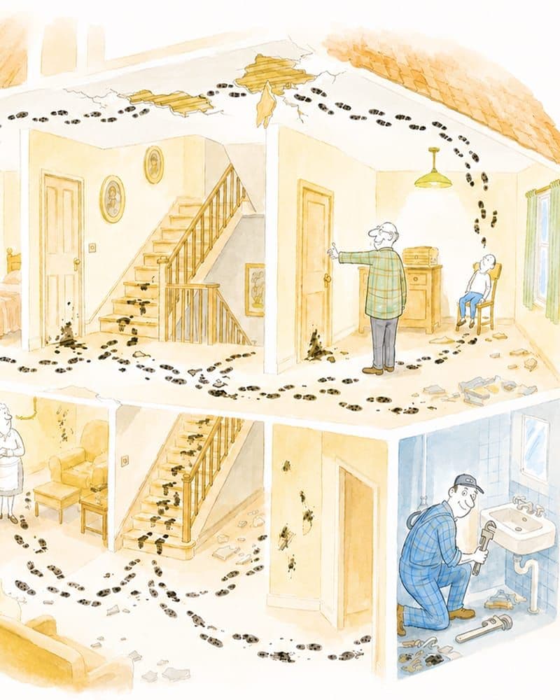 Watercolour illustration representing third-party and vendor access
